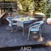 Комплект садовой мебели DECO 4 с квадратным столом, серый 1 фото