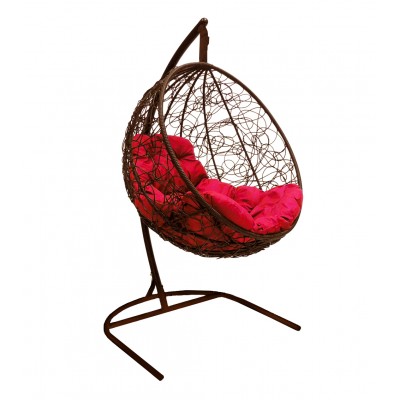 Подвесное кресло Milan коричневый, красный фото