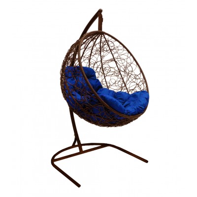 Подвесное кресло Milan коричневый, синий фото