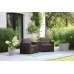 Комплект садовых кресел Калифорния (California chair) коричневый 3 фото