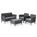 Комплект мебели Salemo 2-sofa set (Салемо), графит 13 фото