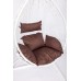 Подвесное кресло Скай 01 белый, коричневый 1 фото