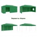 Тент-шатер быстросборный Helex 4366 3x6х3м полиэстер зеленый 7 фото