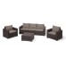 Комплект мебели Калифорния сет (California 3 seater set) коричневый 1 фото