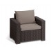 Комплект мебели Калифорния сет (California 3 seater set) коричневый 4 фото