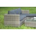 Угловой комплект садовой мебели VICKY из искусственного ротанга, серый 8 фото