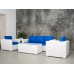 Комплект мебели для лаунж зоны KARL из ротанга, белый 2 фото