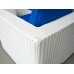 Комплект мебели для лаунж зоны KARL из ротанга, белый 5 фото