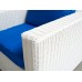 Комплект мебели для лаунж зоны KARL из ротанга, белый 7 фото