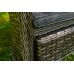 Шезлонг-кровать трансформер из искусственного ротанга Violetta, серый 11 фото