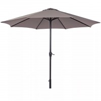 Зонт садовый наклонный САЛЕРНО 3 м, коричневый