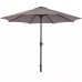 Зонт садовый наклонный САЛЕРНО 3 м, коричневый 1 фото