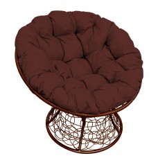 Садовое кресло из ротанга Папасан Papasan коричневый, коричневый