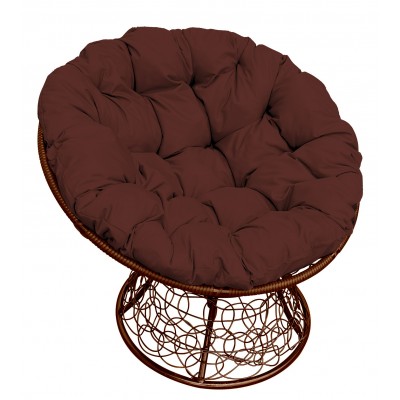 Садовое кресло из ротанга Папасан Papasan коричневый, коричневый фото