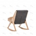 Кресло-качалка Амбер Д Дуб шпон, ткань Antonio Grafit 6 фото