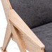 Кресло-качалка Амбер Д Дуб шпон, ткань Antonio Grafit 5 фото