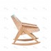 Кресло-качалка Амбер Д Дуб шпон, ткань Soro 34 2 фото
