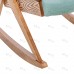 Кресло-качалка Амбер Д Дуб шпон, ткань Soro 34 6 фото
