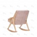 Кресло-качалка Амбер Д Дуб шпон, ткань Soro 61 3 фото