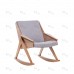 Кресло-качалка Амбер Д Дуб шпон, ткань Soro 90 фото