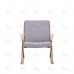 Кресло-качалка Амбер Д Дуб шпон, ткань Soro 90 1 фото