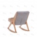 Кресло-качалка Амбер Д Дуб шпон, ткань Soro 90 2 фото