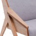 Кресло-качалка Амбер Д Дуб шпон, ткань Soro 90 7 фото