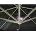 Профeссиональный зонт для кафе MAESTRO 300 квадратный с воланом и базой, серый 1 фото