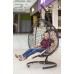Подвесное кресло реклайнер КАПЛЯ коричневый, бежевый 8 фото