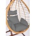 Подвесное кресло BALI коричневый/графит 12 фото