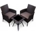 Комплект мебели из ротанга VIRGINIYA BALCONY SET NEW 78296, шоколад фото