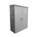 Шкаф для газовых баллонов двойной 2х50 л высота 1,4м серый фото