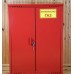 Шкаф для газовых баллонов двойной 2х50 л высота 1,4м красный 2 фото