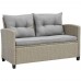 Плетеный комплект мебели с диваном AFM-804B Beige-Grey 1 фото