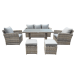 Комплект мебели из искусственного ротанга ZOYA, бежевый 11 фото