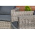 Лаунж-зона KARL с трёхместным диваном, серый 21 фото