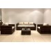 Лаунж-зона KARL с трёхместным диваном, коричневый 20 фото