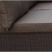 Плетеный модульный диван YR822BB-Brown/Brown 2 фото