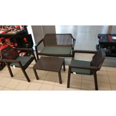 Набор мебели EASY COMFORT (диван, 2 кресла, стол), графит