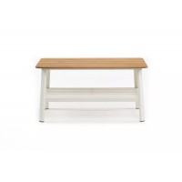 Кофейный стол из алюминия CONCORDE белый