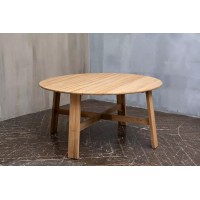 Обеденный стол из тика OCTA 150 см круглый