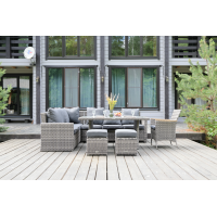 Угловой комплект мебели ZORRO WOOD, серый