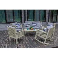 Комплект мебели из акации NATALI белого цвета