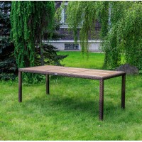 Обеденный стол AMELIA 200 см, коричневый