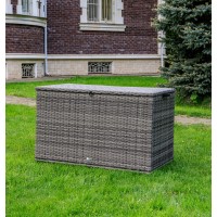 Сундук для хранения KARL 120 с колёсиками, серый