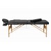 Складной 3-х секционный деревянный массажный стол BodyFit, черный 6 фото