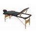 Складной 3-х секционный деревянный массажный стол BodyFit, черный 4 фото