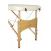 Складной 2-х секционный деревянный массажный стол BodyFit, бежевый 2 фото