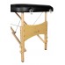 Складной 2-х секционный деревянный массажный стол BodyFit, черный 1 фото