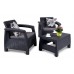 Комплект мебели Bahamas Weekend Set (2 кресла+столик), графит фото